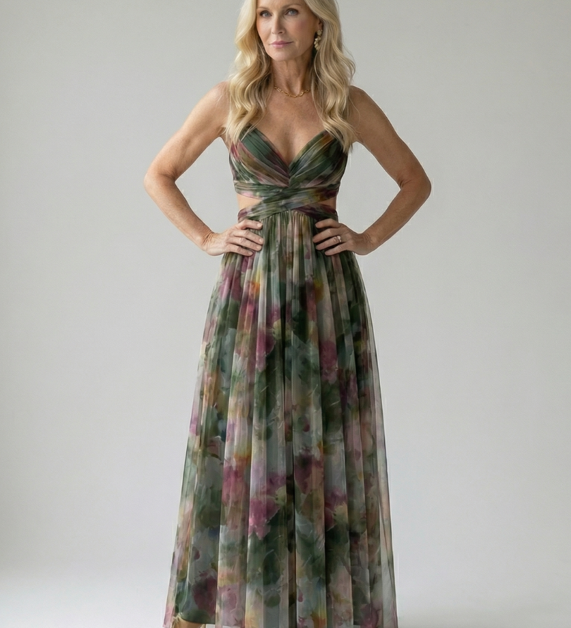 Isel | Minkštas Wrap Maxi Suknelė
