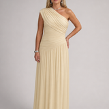 Evadra | Vienos peties drapiruotas maxi suknelė