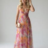 Isel | Minkštas Wrap Maxi Suknelė