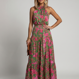 Rowen | Draped Halter Midi Suknelė