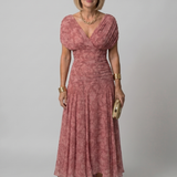 Calen | Off Shoulder Flow Midi Suknelė