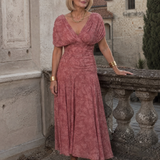 Calen | Off Shoulder Flow Midi Suknelė