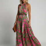 Rowen | Draped Halter Midi Suknelė