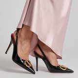 Althea | Smailėjantis Pirštas Slingback Stiletto Batai