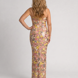 Siqua | Ditsy gėlių be rankovių Bodycon midi suknelė