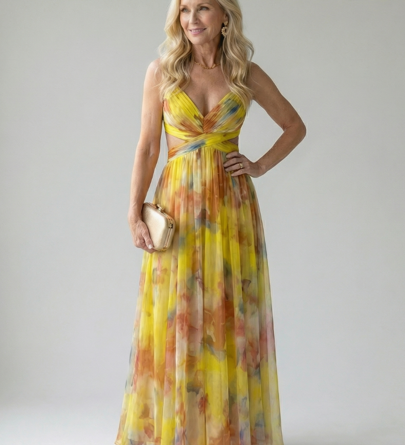 Isel | Minkštas Wrap Maxi Suknelė