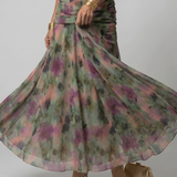 Calen | Off Shoulder Flow Midi Suknelė
