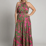 Rowen | Draped Halter Midi Suknelė