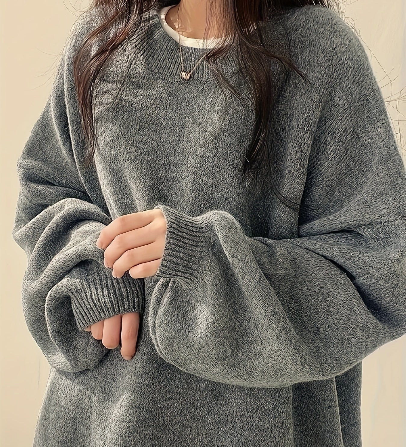 EVERLIGHT | SPLIT DETAIL CASUAL SWEATER